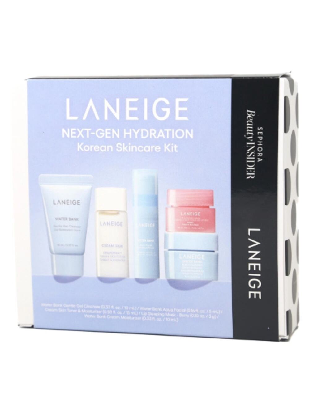 Laneige Next-Gen Hydration 5pc Korean Skincare Kit Sephora Boxed